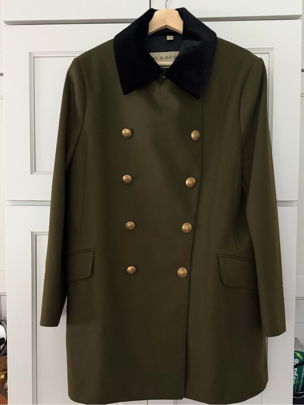 Burberry London "Kelson" Double-Breasted Military Coat - Women’s Large NWOT - Picture 3 of 11